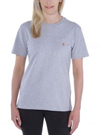 Carhartt Damen Pocket T-Shirt Hellgrau